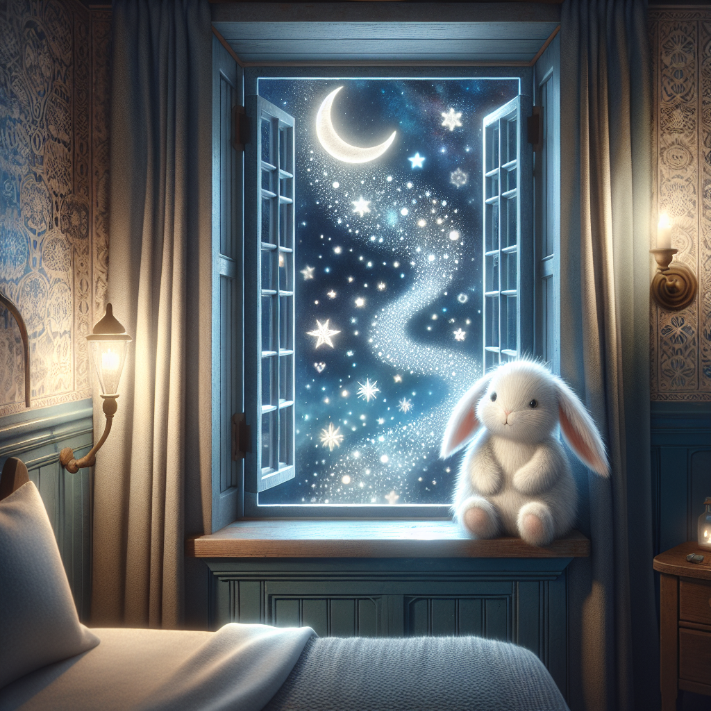 Snuggles and the Starry Night