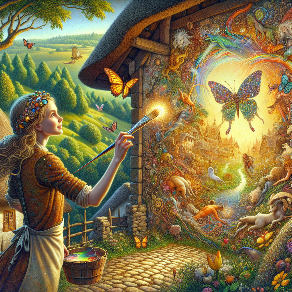 The Enchanted Paintbrush and the Living Mural
