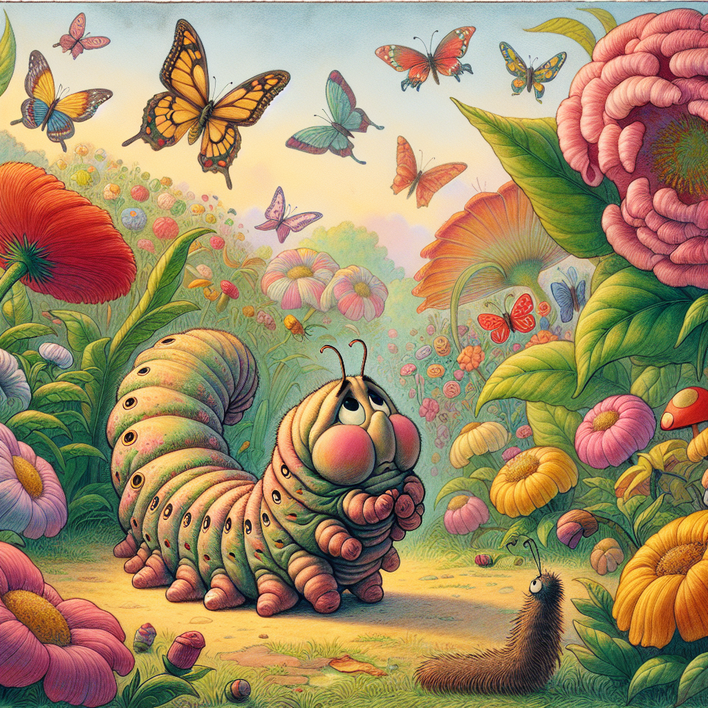 Clumsy Caterpillar's Beautiful Change