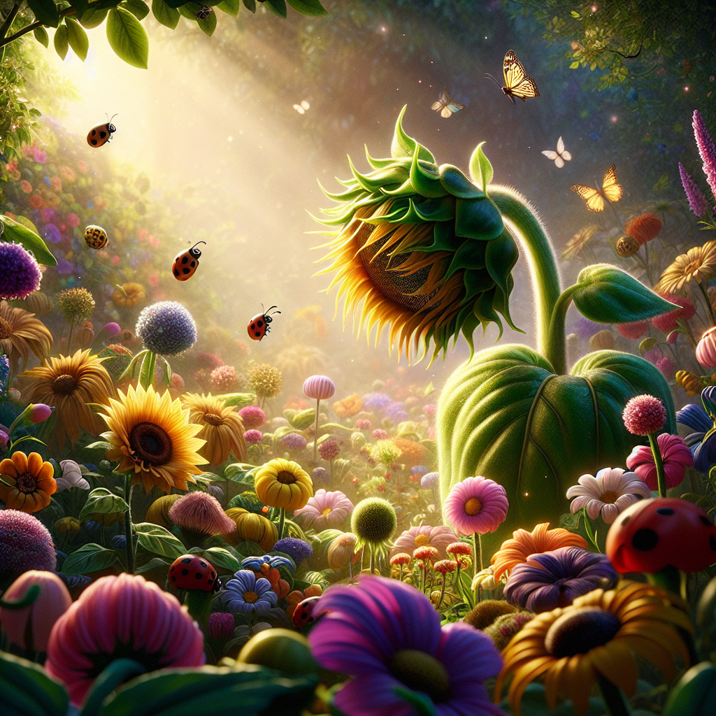 The Shy Sunflower's Big Day