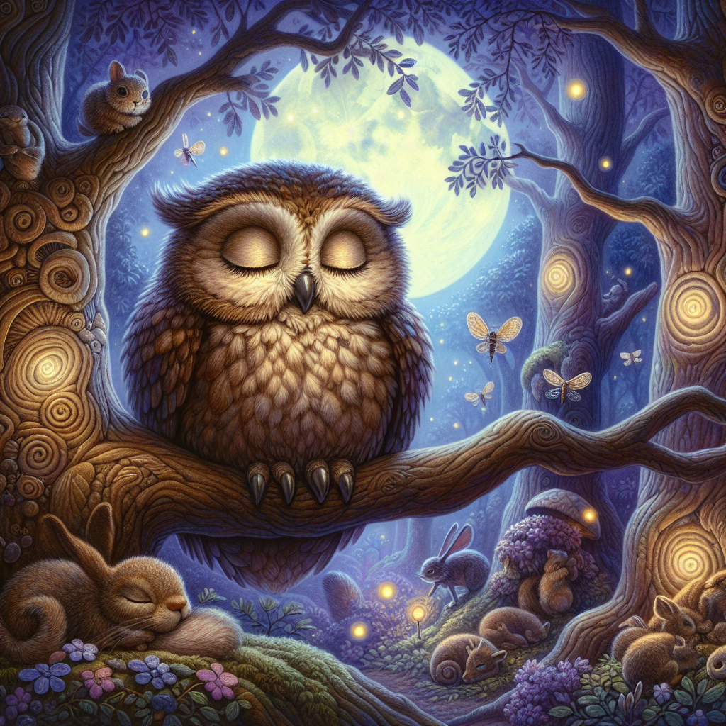 The Sleepy Owl's Soft Hoots