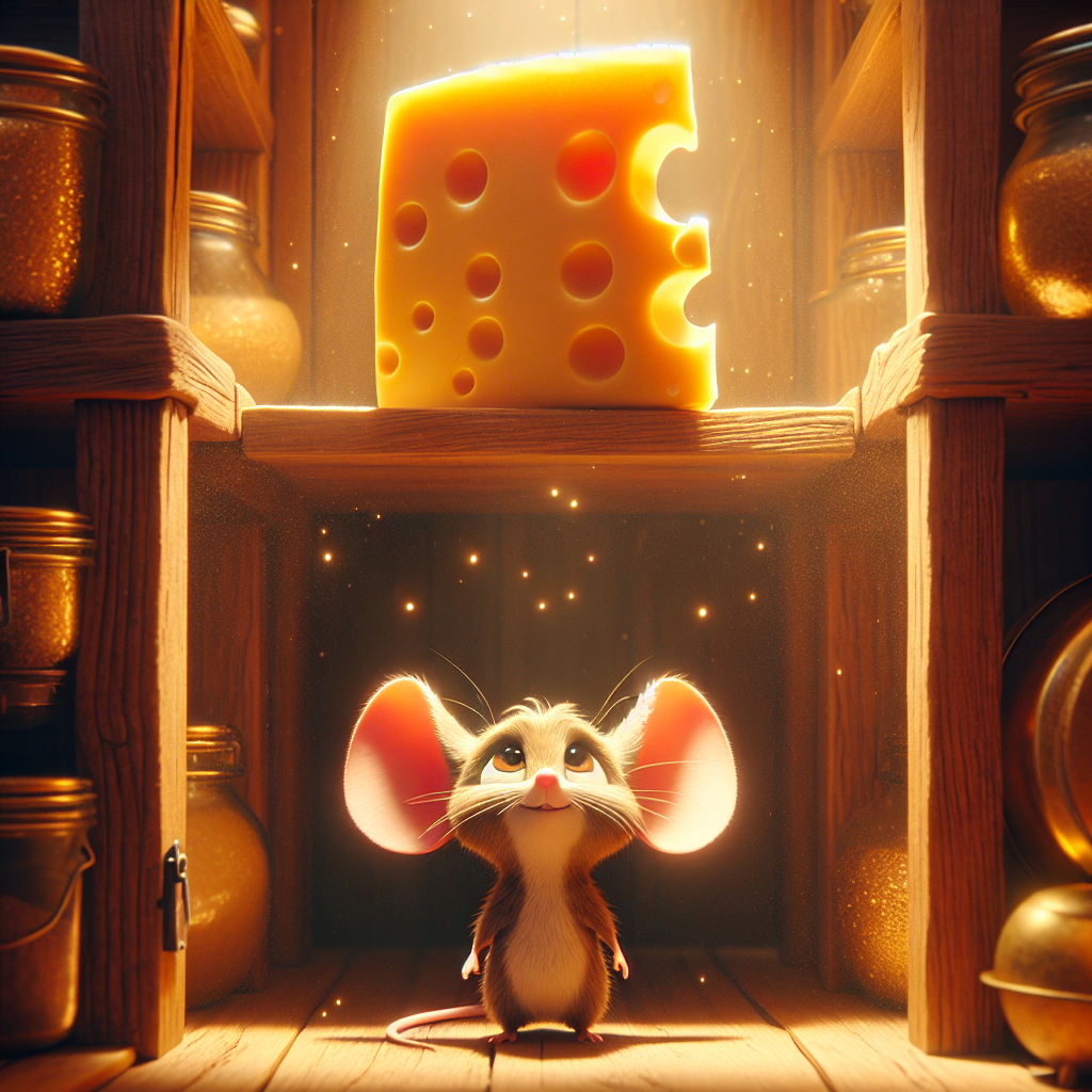 The Tiny Mouse and the Golden Cheese