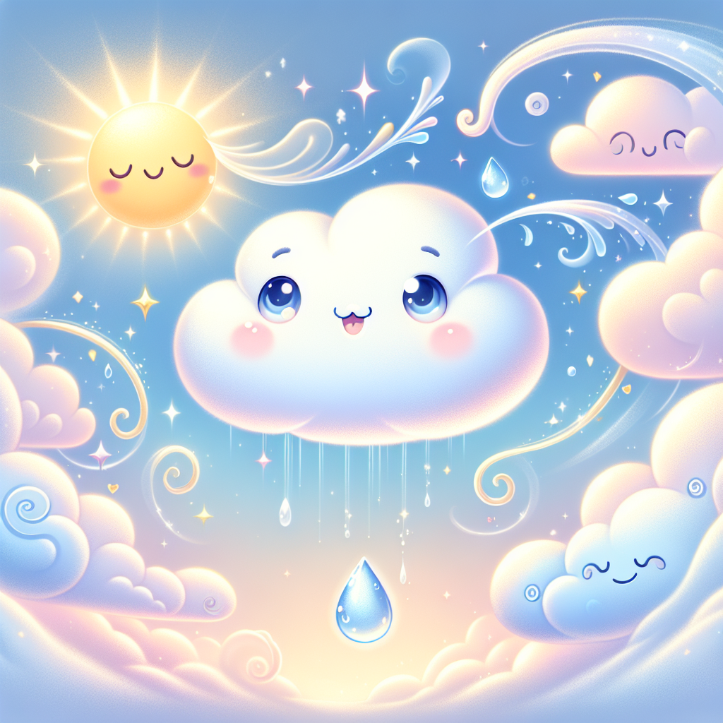 Dusty the Cloud's First Raindrop