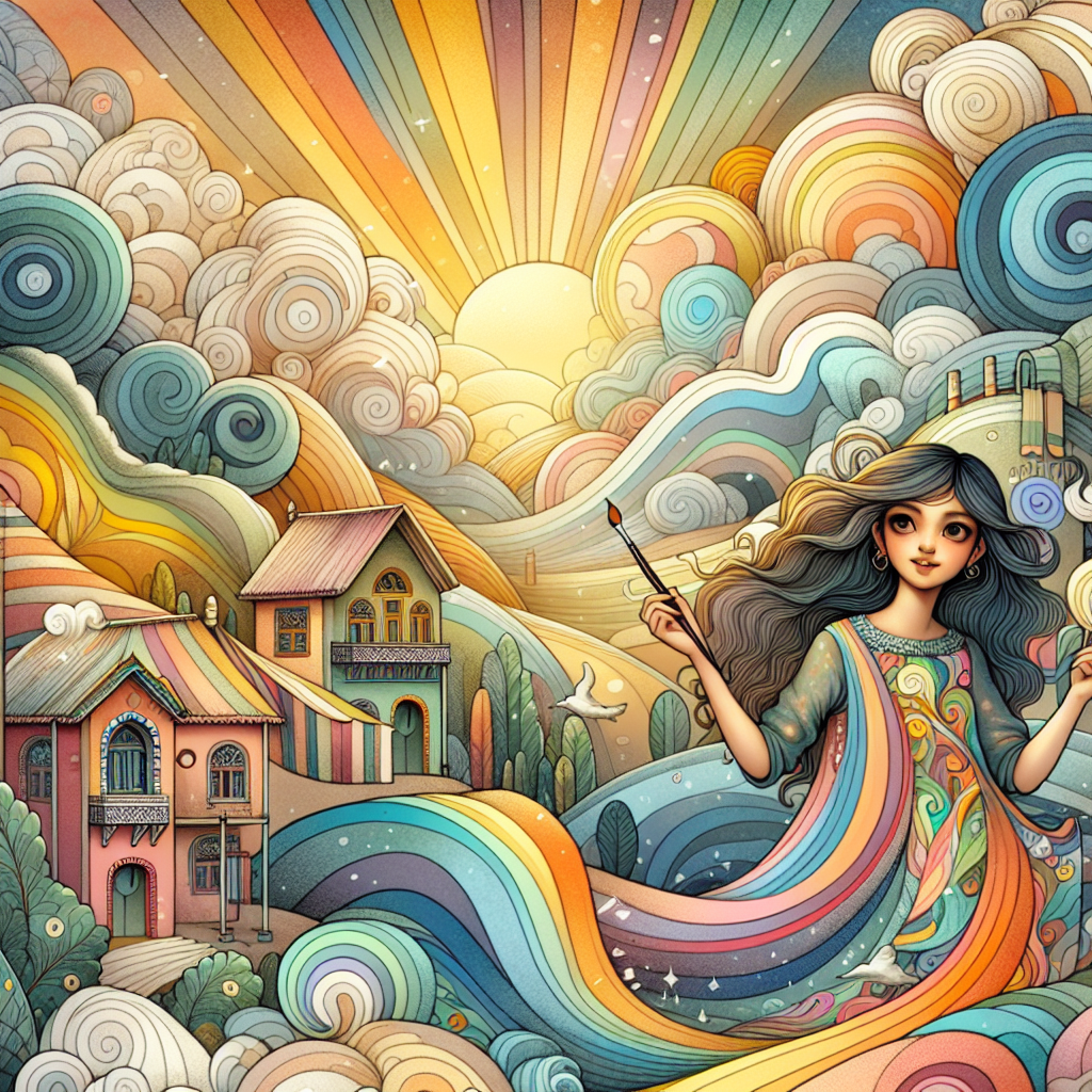 In a village where colors are alive, young Mira discovers that the rainbow has l