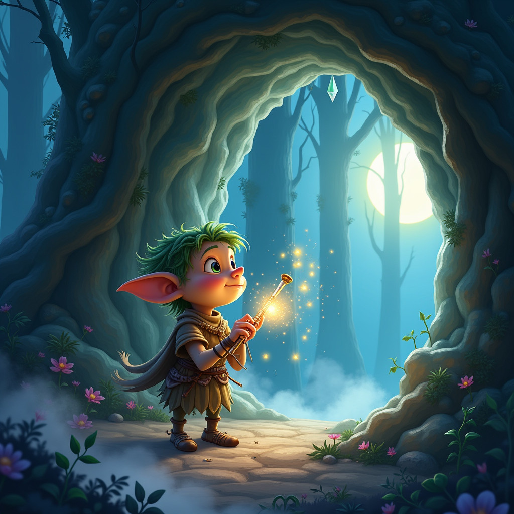 Die verzauberte Flöte des Waldkobolds