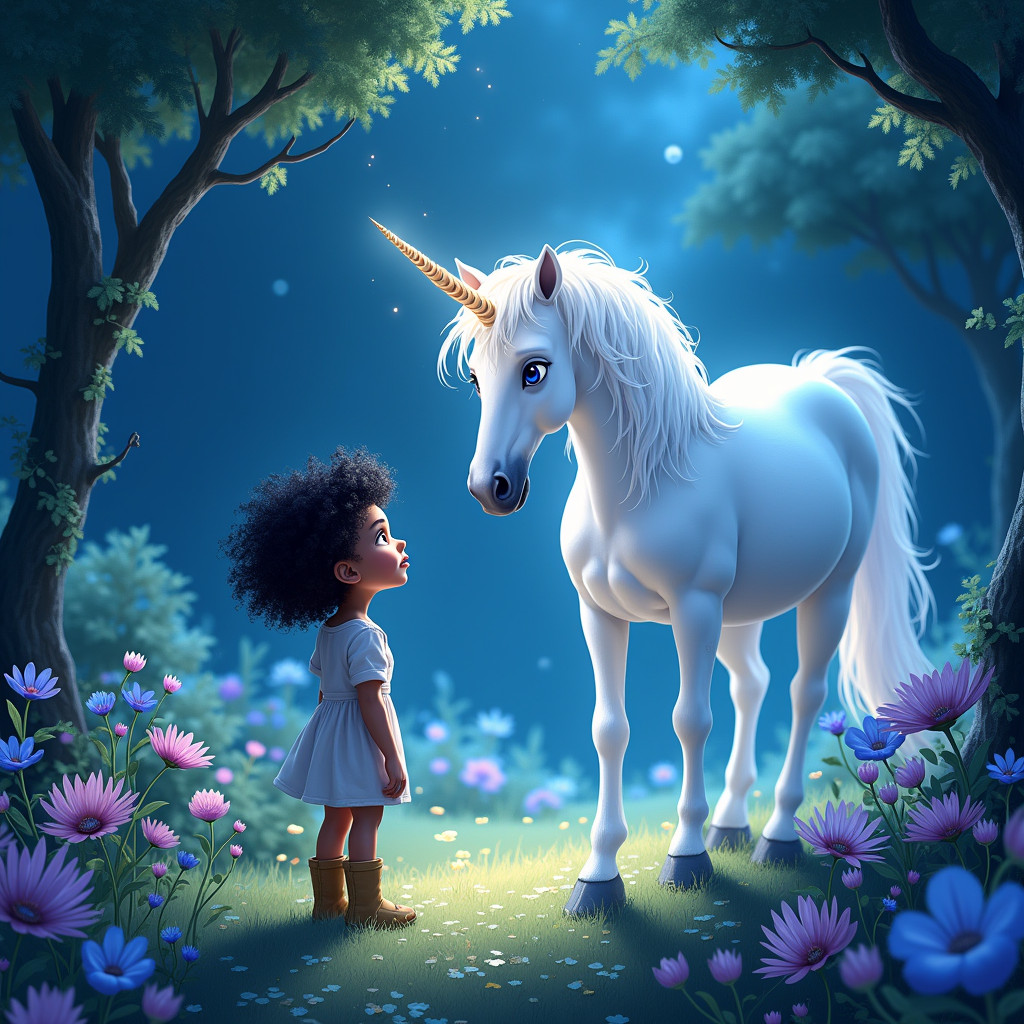 The Moonlight Unicorn's Secret Garden
