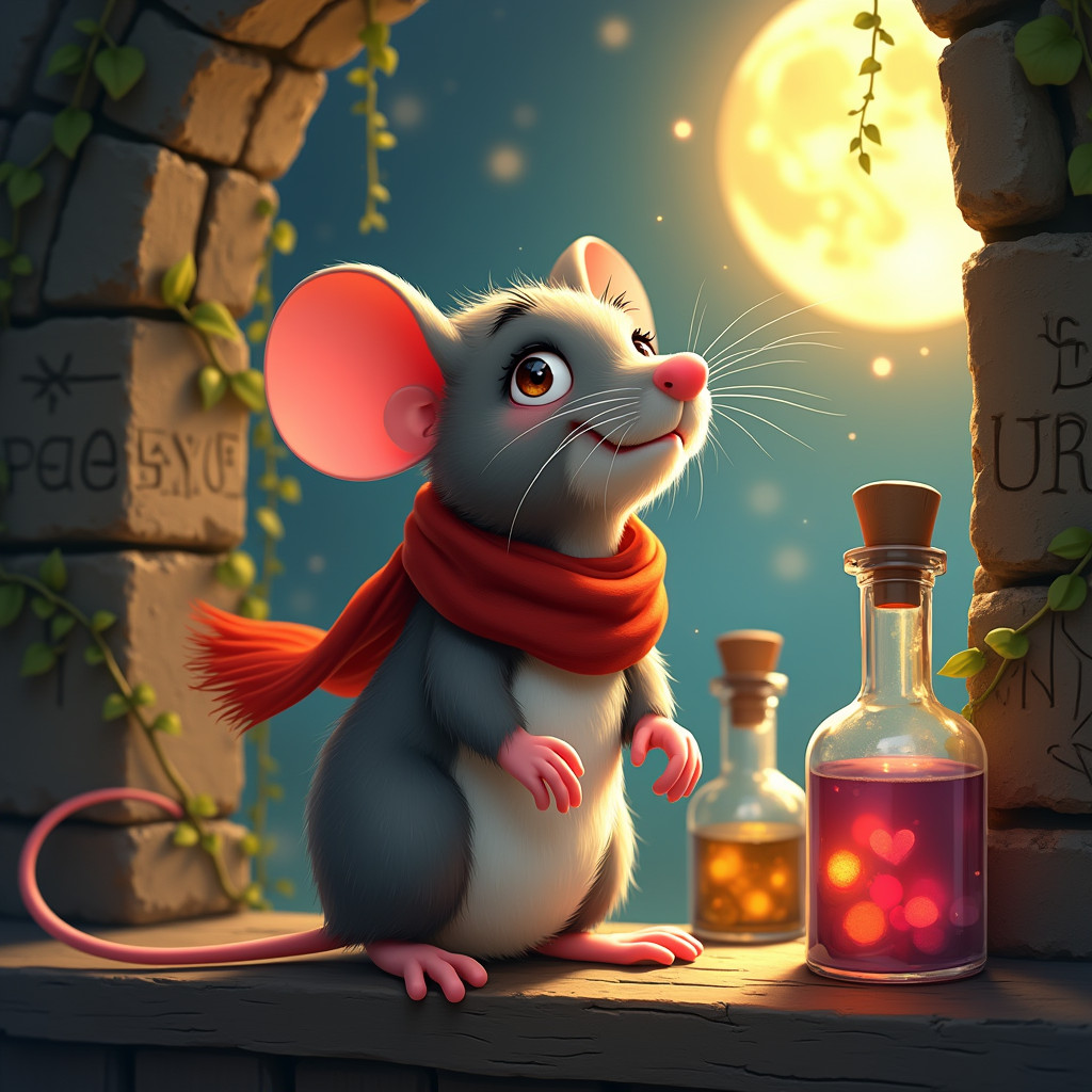 The Wizard's Lost Wand and the Brave Little Mouse