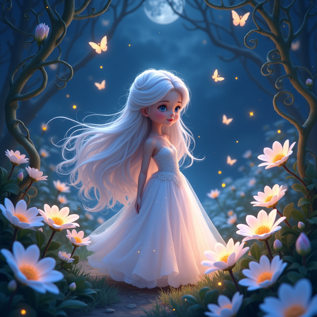 The Moonflower Princess and Her Starlight Garden