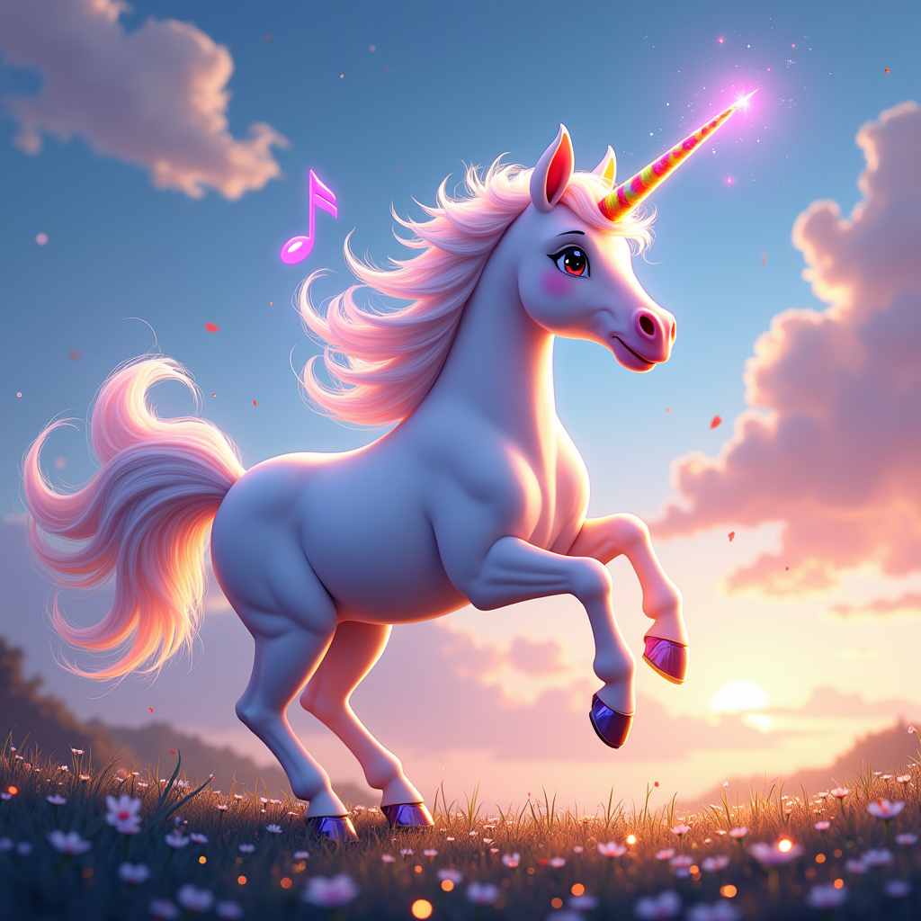 The Unicorn's Rainbow Symphony