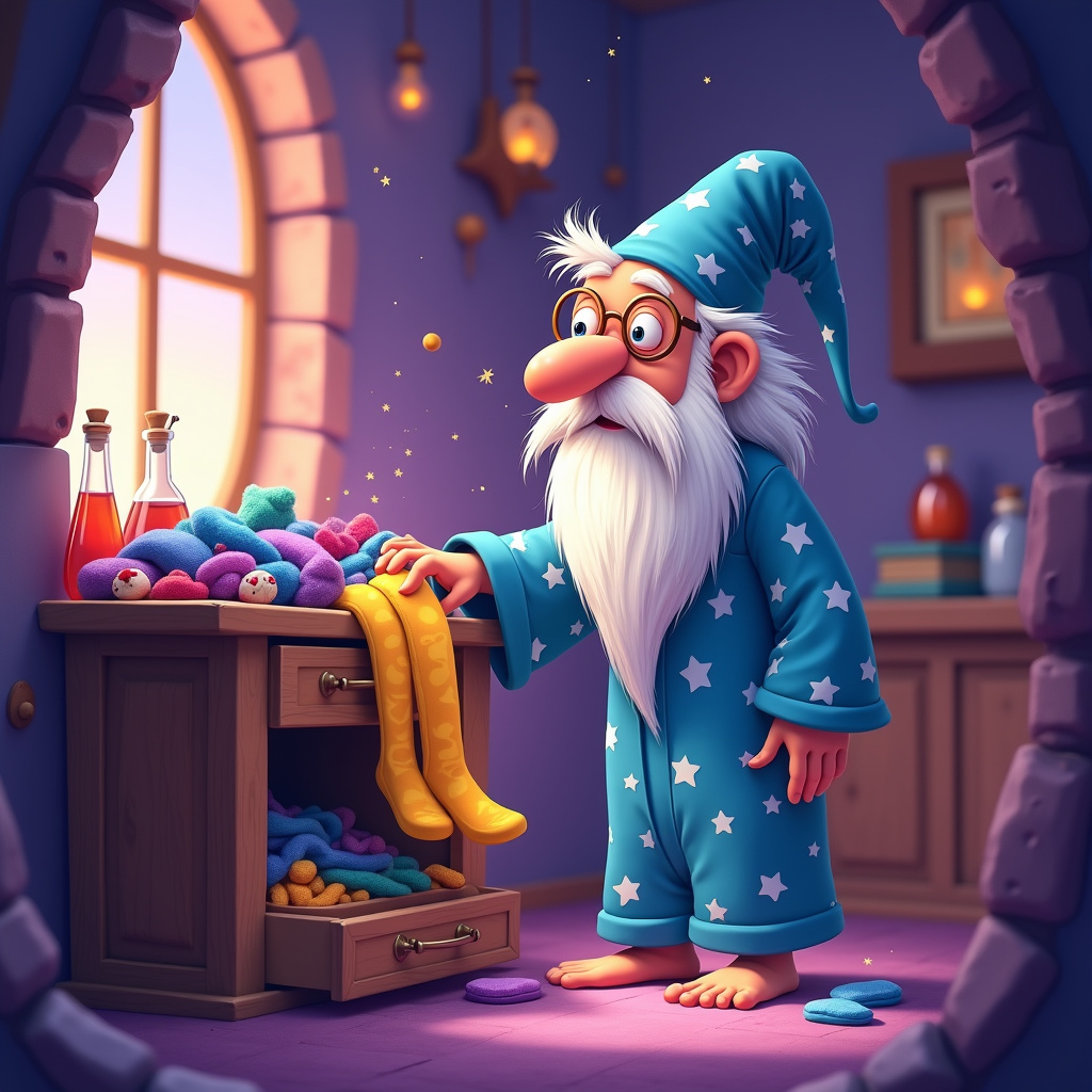 The Wizard's Missing Sock Adventure