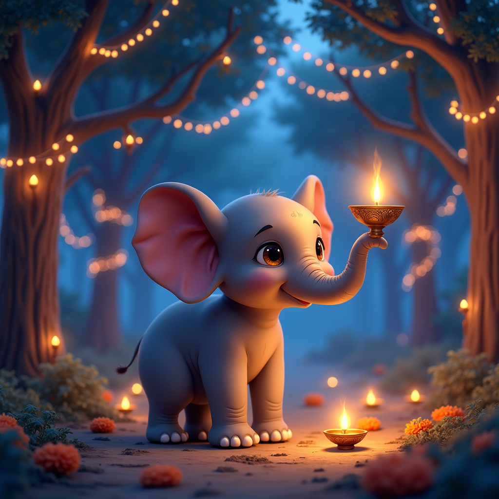 The Elephant and the Festival of Lights