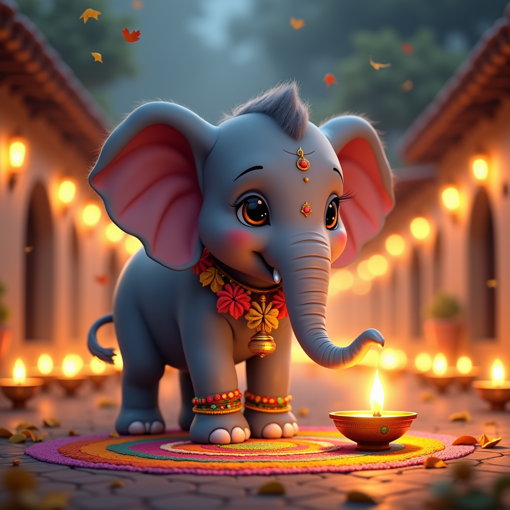 The Elephant and the Festival of Lights
