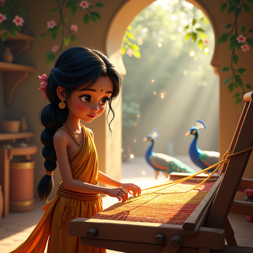 The Sari of Seven Colors