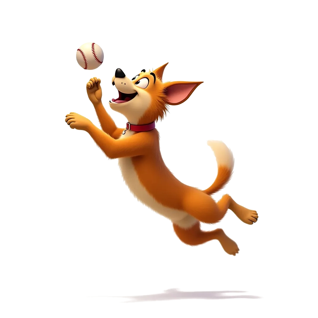 Dog with a ball